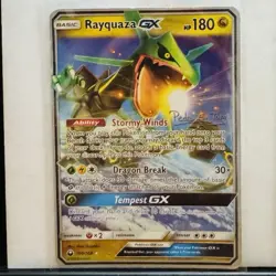 Pokemon TCG Rayquaza GX Full Art Ultra Rare Holo Card 109/168 Celestial Storm - Image 1
