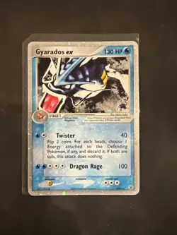 Gyarados EX 109/112 FireRed LeafGreen Holo with Swirl Pokemon Card - Image 1