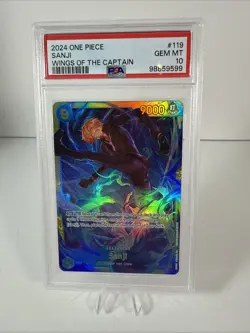 PSA 10 Sanji OP06-119 Wings of the Captain 2024 One Piece English Card - Image 1