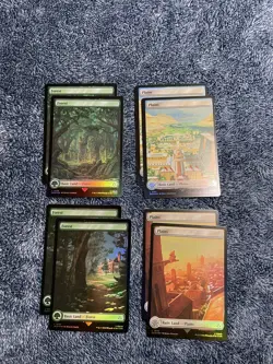 Assassin's Creed - FOIL Full Art Lands Complete Set of 10 Cards - MTG M/NM - Image 1