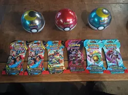 Factory Sealed Pokemon Card Lot And Tin Balls. LOT # 2 - Image 1