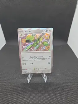 Scizor (Shiny) 191/091 Scarlet and Violet: Paldean Fates Holo Rare Pokemon Card - Image 1