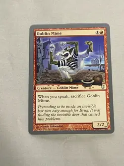 MTG Goblin Mime Artist Proof Sketch and Signature Signed Vohwinkel - Image 1