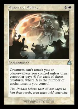 Near Mint, English - 1 x MTG Sphere of Safety - Foil - Retro Frame Ravnica Remas - Image 1