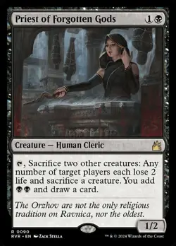 Near Mint, English - 1 x MTG Priest of Forgotten Gods Ravnica Remastered - Image 1