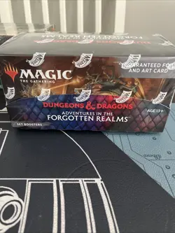 Adventures in the Forgotten Realms Set Booster Box MTG Brand New Sealed Mint 630509982875 - Image 1