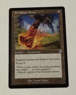 MTG Swiftfoot Boots - The Brothers' War Retro Frame Artifacts LP - Image 1
