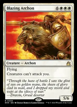Near Mint, English - 4 x MTG Blazing Archon Ravnica Remastered - Image 1