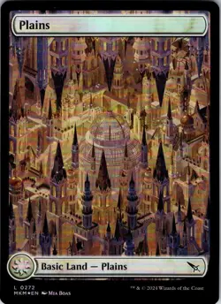 Magic the Gathering Foil Plains #272 Full Art Murders at Karlov Manor MTG - Image 1