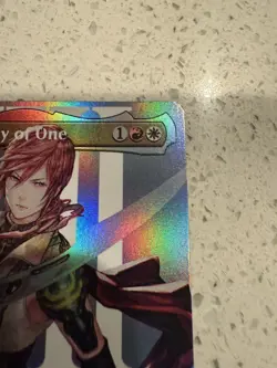 MTG Magic Final Fantasy Lightning Army of One (400) Borderless Foil NM! English - Image 5