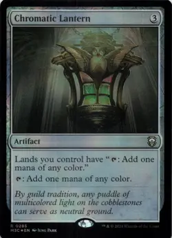MTG Chromatic Lantern (Ripple Foil) Foil NM MH3 Commander - Image 1