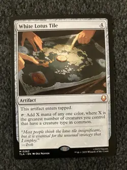 Magic The Gathering MTG - White Lotus Tile - Avatar The Last Airbender - Image 1