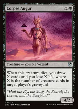 Hero Deal, English - 4 x MTG Corpse Augur Commander: Aetherdrift - Image 1