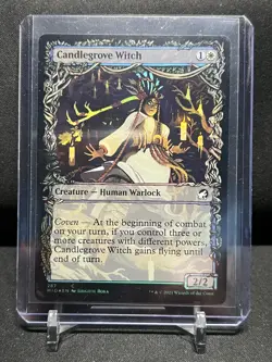Candlegrove Witch - Showcase Foil - Magic MTG 2021 Midnight Hunt - NM - Image 1