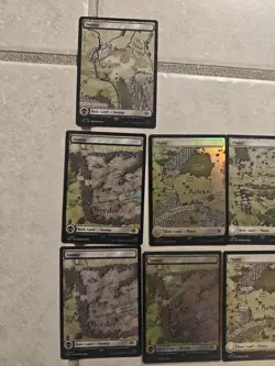 MTG Magic Gathering LoTR Lord of Rings Lands Lot Of 10 1 Surge Foil Swamp - Image 2