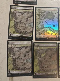 MTG Magic Gathering LoTR Lord of Rings Lands Lot Of 10 1 Surge Foil Swamp - Image 5