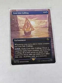 Lost Isle Calling Borderless LOTR: Tales of Middle-earth #444 MTG - Image 1