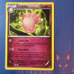 XY Furious Fists - LP - Clefable 71/111 Pokemon English (US Seller) - Image 1