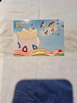 Togepi's On A Roll #1 - Pokemon Topps Pokemon 2000 Movie Blue Logo NM - Image 2