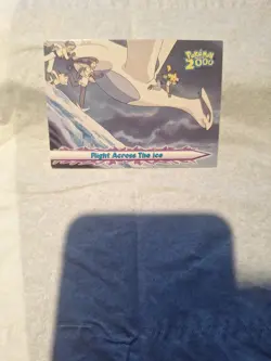 Flight Across The Ice #54 - Pokemon Topps Pokemon 2000 Movie Blue Logo - Image 2
