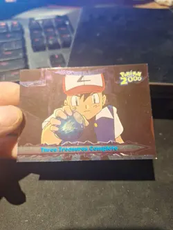 Three Treasures Complete - #60 - Silver Foil - Topps Pokemon The Movie 2000 - Image 3