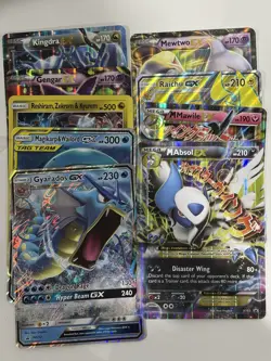 Pokemon TCG Lot Of 9 Jumbo Cards - All XY/SM Magikarp & Wailord Gengar & More LP - Image 1