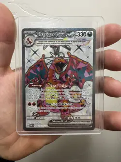 Pokemon TCG Charizard EX Sv03: Obsidian Flames Holo Ultra Rare Card 215/197 - Image 1