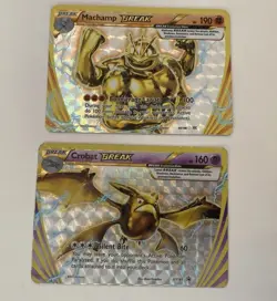 Pokemon TCG - Crobat BREAK Promo XY181 & Machamp BREAK 60/108 - HP/MP - Image 1