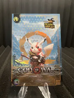 God Of War (Pikachu) #E16 - Gold Holo Box Hit Electric Pikachu Cosplay - Pokemon - Image 1
