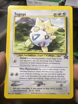 Pokemon TCG Togepi Black Star Promos 30 Wizards of the Coast 2000 - Image 1