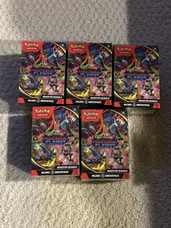 Pokemon Mega Evolution Phantasmal Flames Booster Bundle IN HAND - Lot Of 5 - Image 1