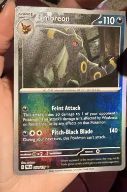 Pokemon Umbreon Masterball Reverse Holo 59/131 Prismatic Evolutions NM - Image 3