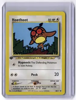 Hoothoot 060/111 Common 1st Edition NM Pokemon Neo Genesis - Image 1