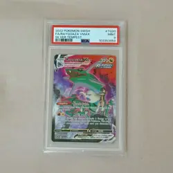 2022 POKEMON SWORD & SHIELD SILVER TEMPEST #TG20 FULL ART/RAYQUAZA VMAX PSA 9 - Image 1