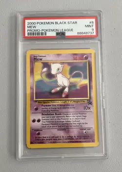 Mew Pokemon Black Star Promo 2000 Pokemon League PSA GRADE 9 MINT - Image 1