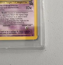 Mew Pokemon Black Star Promo 2000 Pokemon League PSA GRADE 9 MINT - Image 5