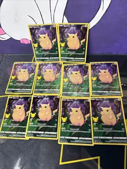Pikachu 005/025 Pokemon Celebrations Holo 25th Anniversary Lot Of 10 NM - Image 1