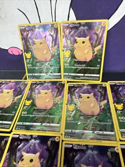 Pikachu 005/025 Pokemon Celebrations Holo 25th Anniversary Lot Of 10 NM - Image 4