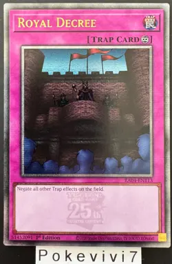 Carte YU-GI-OH! ROYAL DECREE RA04-EN113 QCSR NEUF - Image 1