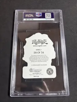 PSA 8 NM 2002 Yu-Gi-Oh Series 1 SandyLion Kuriboh #28 Prismatic Sticker - Image 2