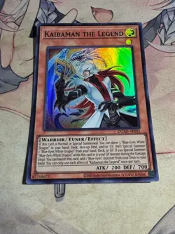 Yugioh Asian English Kaibaman the Legend DUAD-AE021 Super rare Near Mint - Image 1