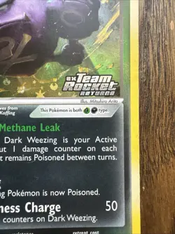 Pokemon TCG Dark Weezing Holo Rare Card Team Rocket Returns LP - Image 4