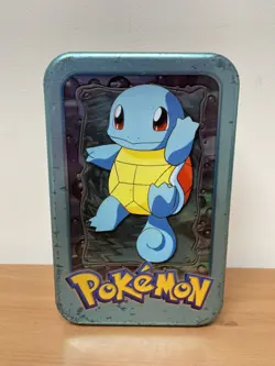 Pokemon - 1999 Vintage Topps TV Animation Collectors Tin Empty No Cards - Image 1