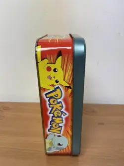 Pokemon - 1999 Vintage Topps TV Animation Collectors Tin Empty No Cards - Image 2