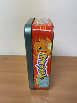 Pokemon - 1999 Vintage Topps TV Animation Collectors Tin Empty No Cards - Image 4