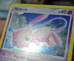 Mew 15/132 Holo Secret Wonders Holobleed Error Misprint Pokemon Card LP - Image 3