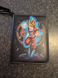 Dragon Ball Z Trading Card Binder Goku Super Saiyan Cover Holds 400 Cards - - Image 1