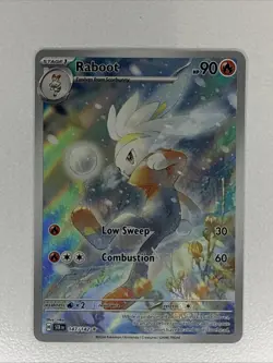 Pokemon TCG Raboot Stellar Crown Holo Card 147/142 Sv07 - Image 1