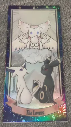 Eif Elf Origins 2.0 Pokemon The Lovers Tarot Card Umbreon Espeon SSP Non TCG - Image 1