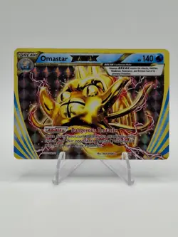 2016 Omastar BREAK 19/124 XY Evolutions Pokemon Card Ultra Holo Rare - Image 1